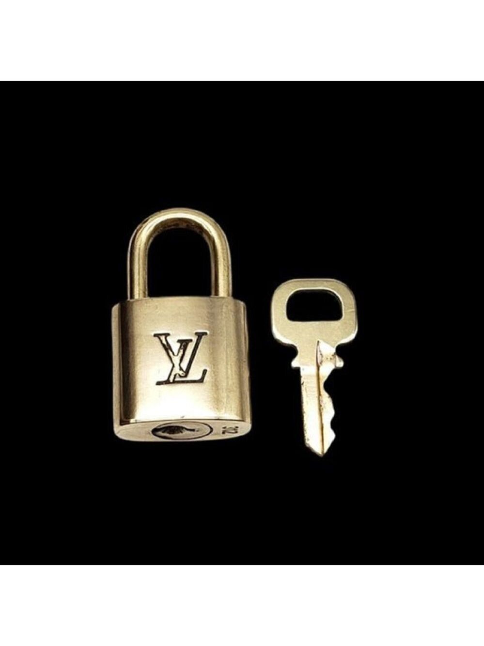 100% Authentic Louis Vuitton Gold Brash 1 Lock and 1 Key